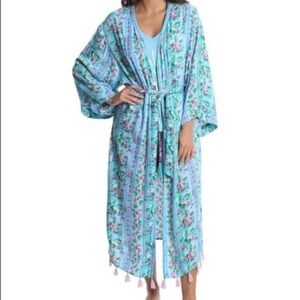 Macbeth collection allisandra floral tassel robe S